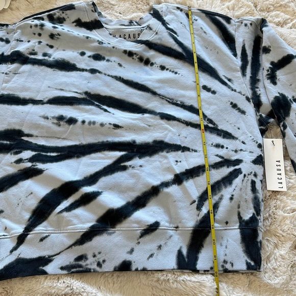 LACAUSA Set Sweatshirt & Shorts Tie Dye Size M - Picture 4 of 10